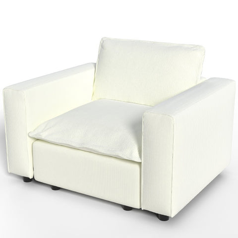 Ainfox Module Sofa Oversized Single Sofa With Armrest Beige For Living Room