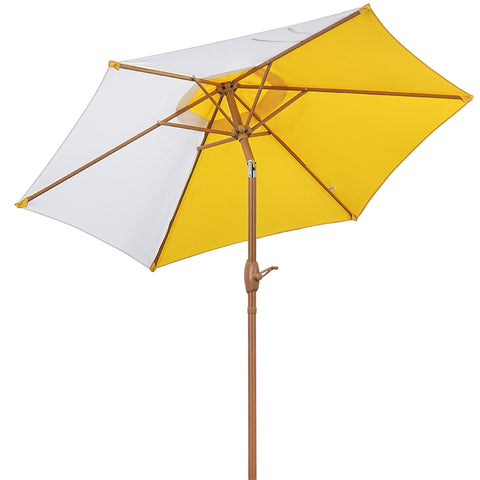 Ainfox 7.5 ft Contrast Color Patio Umbrella Tilt Without Base