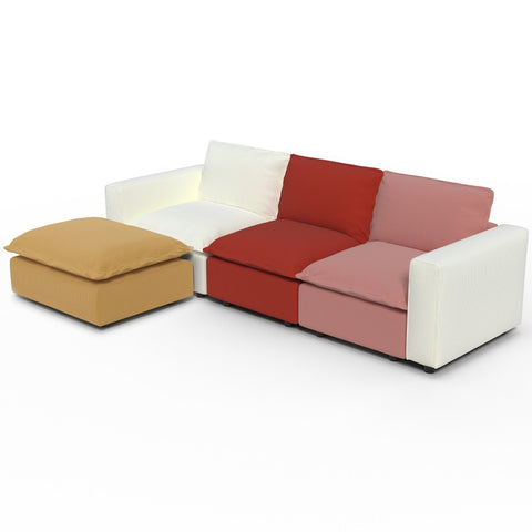 Ainfox L-shaped Module Sofa Oversized Rainbow Sofa