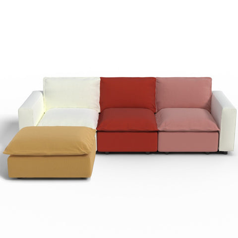 Ainfox L-shaped Module Sofa Oversized Rainbow Sofa