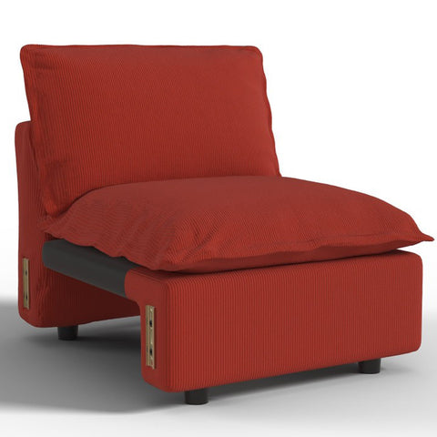 Ainfox Module Sofa Oversized Sectional Sofa Red For Living Room