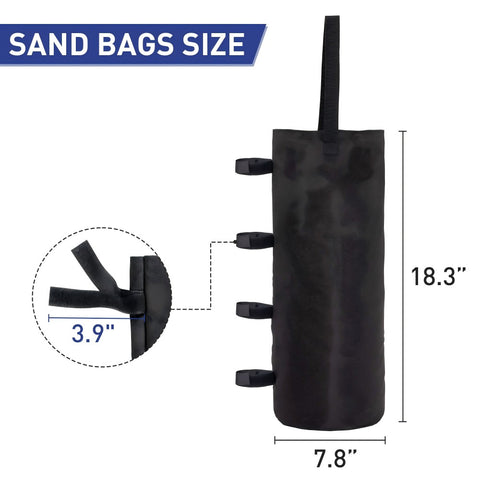 Ainfox 10ft X10ft Ventilated Top Patio Canopy For Outdoor With Four Sandbags