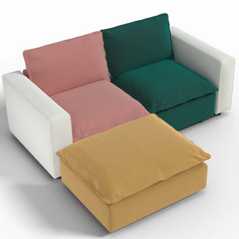 Ainfox L shaped Module Sofa 3 Seats Rainbow Sofa For Living Room,Vila,Apartment