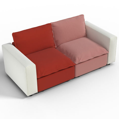 Ainfox 82inch Loveseat Sofa Luxury Sofa Rainbow Sofa For Home,Appartment,Vila