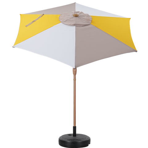 Ainfox 7.5 ft Contrast Color Patio Umbrella Tilt Without Base