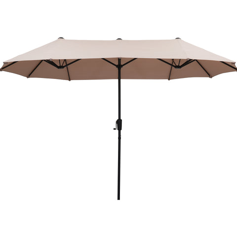 Ainfox 13ft Patio Umbrella Outdoor Two Layers Market Extra Large Table Umbrella