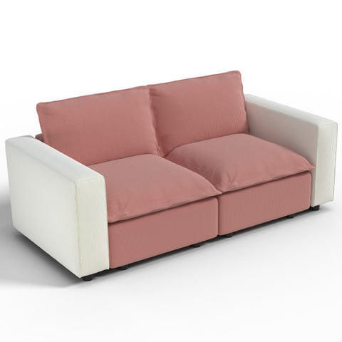 Ainfox 82inch Loveseat Sofa Luxury Sofa Rainbow Sofa For Home,Appartment,Vila