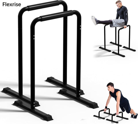 Flexrise Adjustable Dip Bar Pro Max - Heavy Duty Parallel Bars