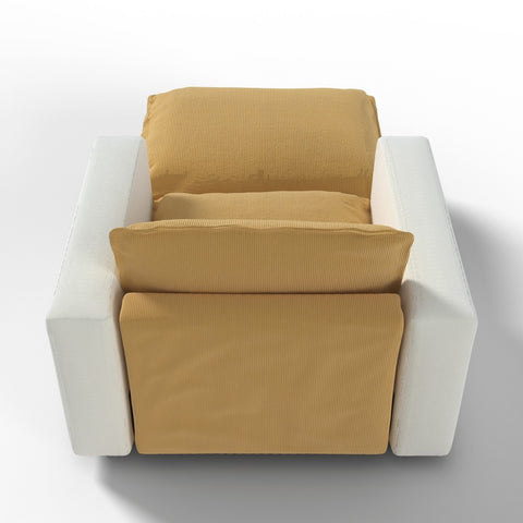 Ainfox Module Sofa Oversized Sleeper Sofa Yellow With Ottoman Yellow For Salon,Living Room and etc