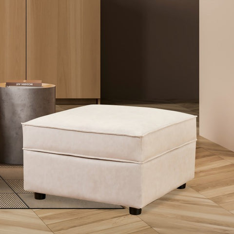 Ainfox Module Sofa Ottoman Beige with Storage