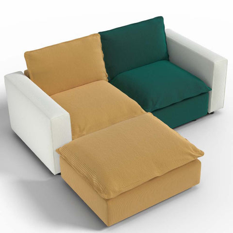 Ainfox L shaped Module Sofa 3 Seats Rainbow Sofa For Living Room,Vila,Apartment