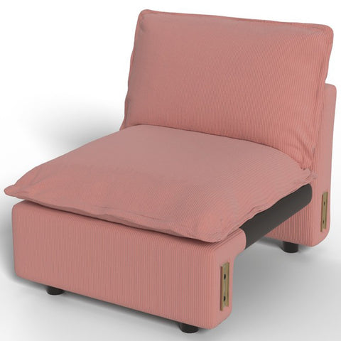Ainfox Module Sofa Oversized Sectional Sofa Pink For Living Room