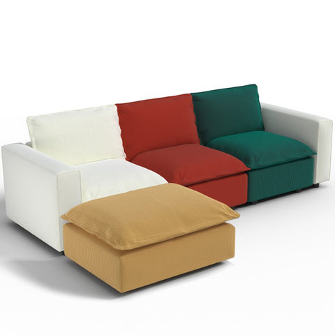 Ainfox L-shaped Module Sofa Oversized Rainbow Sofa