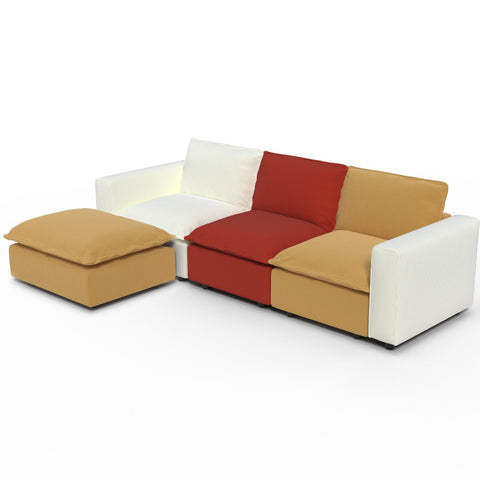 Ainfox L-shaped Module Sofa Oversized Rainbow Sofa