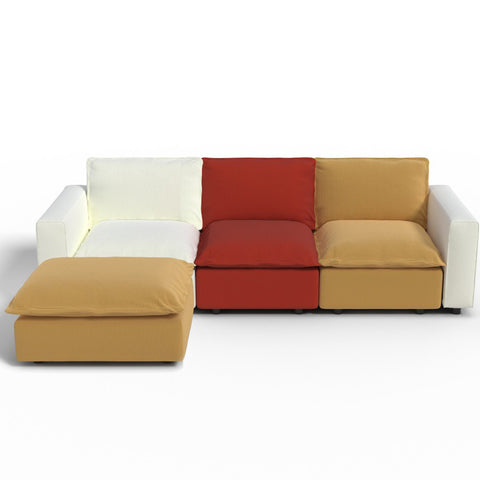 Ainfox L-shaped Module Sofa Oversized Rainbow Sofa