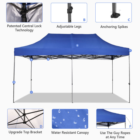 Ainfox10ft X20FT patio canopy Top Cover
