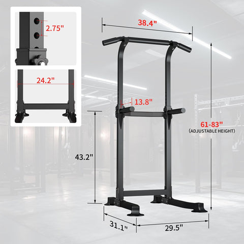 Ainfox Weight Capacity 330LBS Free Standing Chin Up Bar Home Gym Equipment