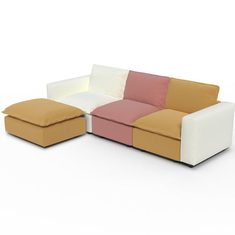 Ainfox L-shaped Module Sofa Oversized Rainbow Sofa