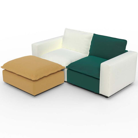Ainfox L shaped Module Sofa 3 Seats Rainbow Sofa For Living Room,Vila,Apartment