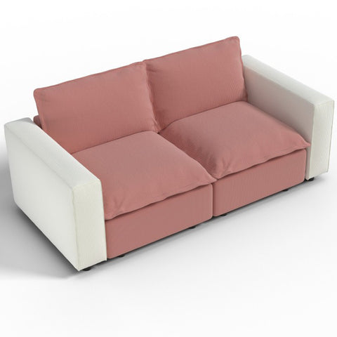 Ainfox 82inch Loveseat Sofa Luxury Sofa Rainbow Sofa For Home,Appartment,Vila