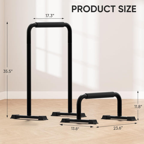 Flexrise Adjustable Dip Bar Pro Max - Heavy Duty Parallel Bars