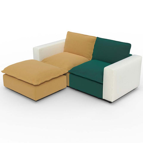 Ainfox L shaped Module Sofa 3 Seats Rainbow Sofa For Living Room,Vila,Apartment