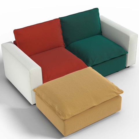 Ainfox L shaped Module Sofa 3 Seats Rainbow Sofa For Living Room,Vila,Apartment