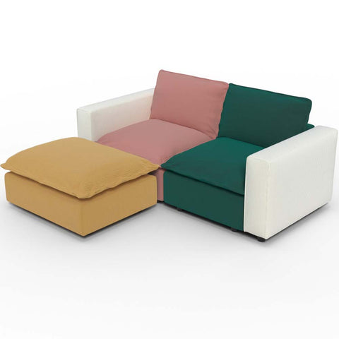 Ainfox L shaped Module Sofa 3 Seats Rainbow Sofa For Living Room,Vila,Apartment