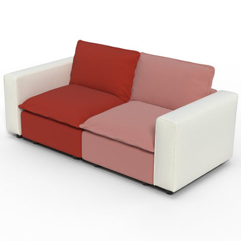Ainfox 82inch Loveseat Sofa Luxury Sofa Rainbow Sofa For Home,Appartment,Vila