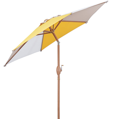 Ainfox 7.5 ft Contrast Color Patio Umbrella Tilt Without Base