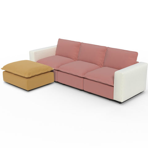 Ainfox Module Sofa L-shaped Oversized Rainbow Sofa For Salon,Living Room,Vila Etc