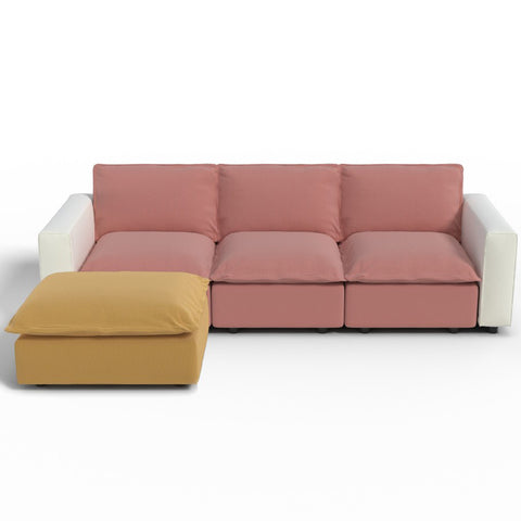Ainfox Module Sofa L-shaped Oversized Rainbow Sofa For Salon,Living Room,Vila Etc