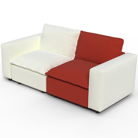 Ainfox 82inch Loveseat Sofa Luxury Sofa Rainbow Sofa For Home,Appartment,Vila