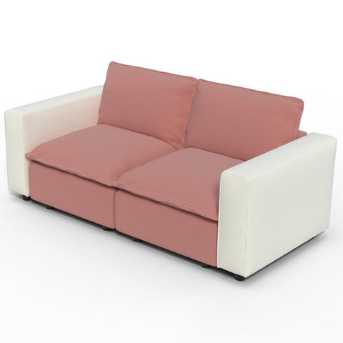 Ainfox 82inch Loveseat Sofa Luxury Sofa Rainbow Sofa For Home,Appartment,Vila