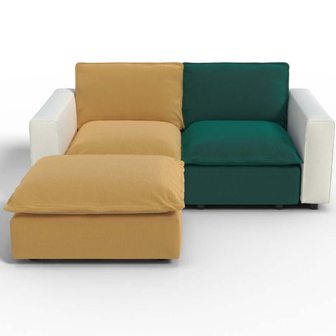 Ainfox L shaped Module Sofa 3 Seats Rainbow Sofa For Living Room,Vila,Apartment