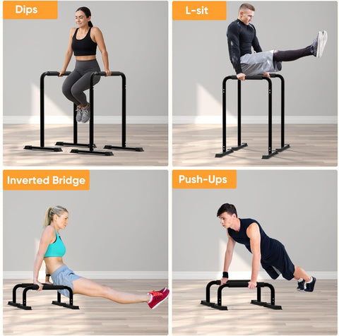 Flexrise Adjustable Dip Bar Pro Max - Heavy Duty Parallel Bars
