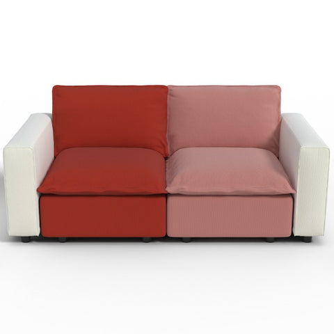 Ainfox 82inch Loveseat Sofa Luxury Sofa Rainbow Sofa For Home,Appartment,Vila