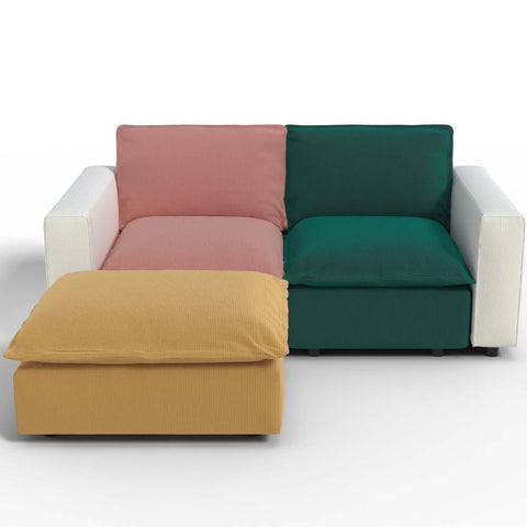 Ainfox L shaped Module Sofa 3 Seats Rainbow Sofa For Living Room,Vila,Apartment