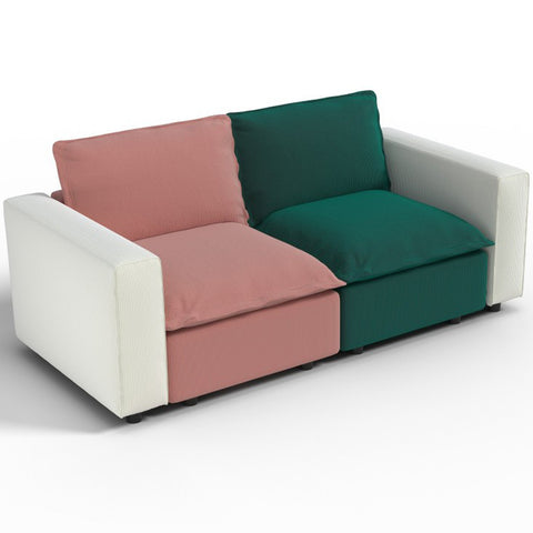Ainfox Rainbow Module Sofa LoveSeat Colorful Sofa for Living Room