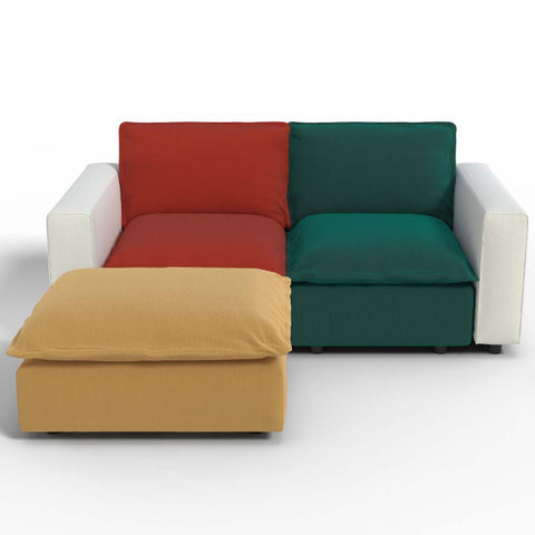 Ainfox L shaped Module Sofa 3 Seats Rainbow Sofa For Living Room,Vila,Apartment