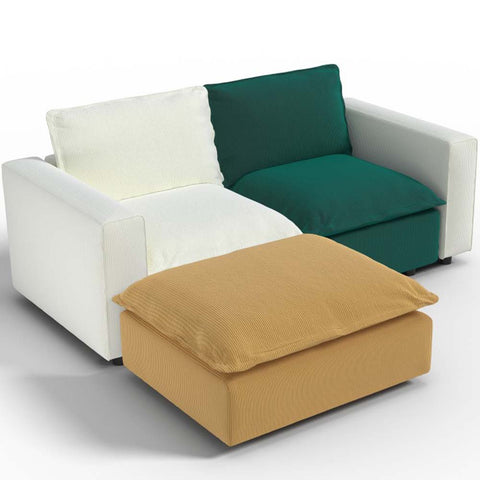 Ainfox L shaped Module Sofa 3 Seats Rainbow Sofa For Living Room,Vila,Apartment