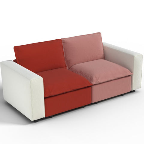 Ainfox 82inch Loveseat Sofa Luxury Sofa Rainbow Sofa For Home,Appartment,Vila
