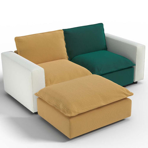 Ainfox L shaped Module Sofa 3 Seats Rainbow Sofa For Living Room,Vila,Apartment