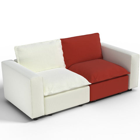 Ainfox 82inch Loveseat Sofa Luxury Sofa Rainbow Sofa For Home,Appartment,Vila