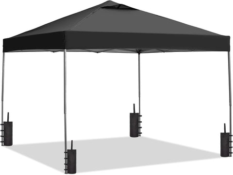 Ainfox 10ft X10ft Ventilated Top Patio Canopy For Outdoor With Four Sandbags