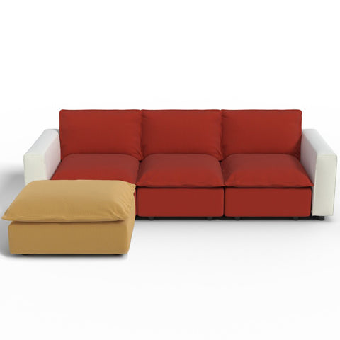 Ainfox Module Sofa L-shaped Oversized Rainbow Sofa For Salon,Living Room,Vila Etc