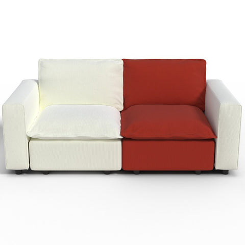 Ainfox 82inch Loveseat Sofa Luxury Sofa Rainbow Sofa For Home,Appartment,Vila