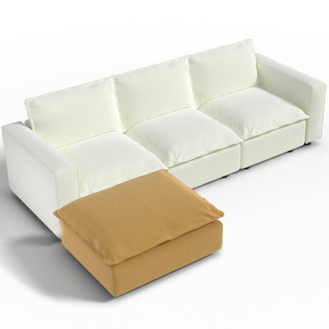Ainfox Module Sofa L-shaped Oversized Rainbow Sofa For Salon,Living Room,Vila Etc