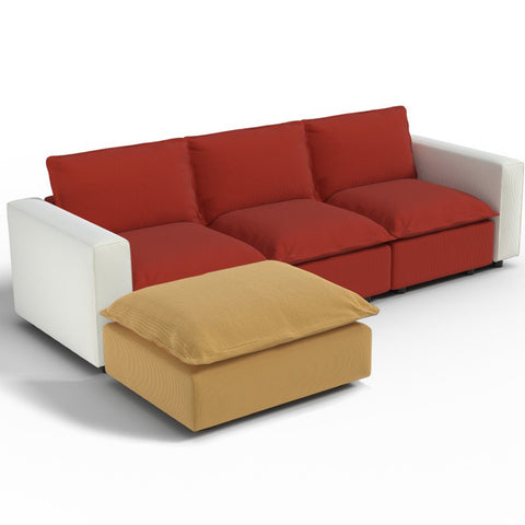 Ainfox Module Sofa L-shaped Oversized Rainbow Sofa For Salon,Living Room,Vila Etc