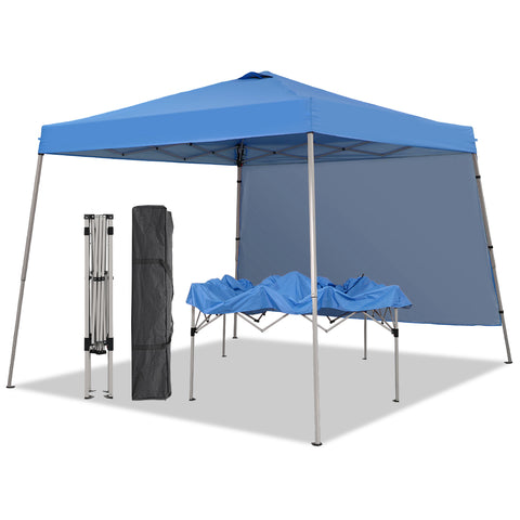 Ainfox 8ft x10ft Pop Up Canopy Tent, Portable Gazebo, Outdoor Canopy for Events With 1/2 SideWall